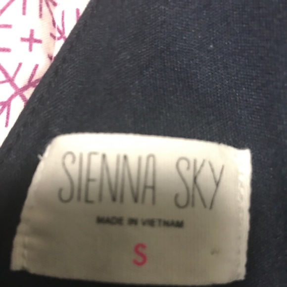 Siena Sky- Navy Blue Floral Dress - Picture 5 of 7